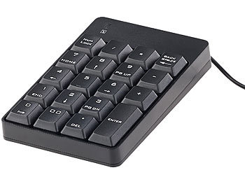 GeneralKeys Numerischer Ziffernblock / Keypad mit 19 Tasten, USB 2.0