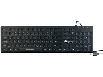 GeneralKeys Beleuchtete USB-Tastatur mit Nummernblock, deutsches Layout (QWERTZ)