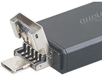 auvisio 2in1-USB-Stick & Voice-Recorder, VOX-Funktion, 20 Std., 8 GB, OTG