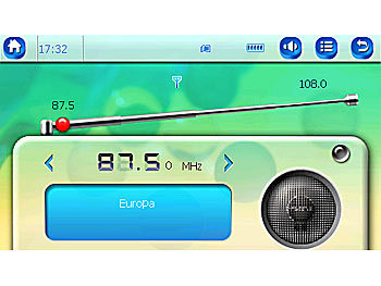 auvisio auvisio Portabler Touchscreen-Mediaplayer DMP-720.p für MP3 & Video
