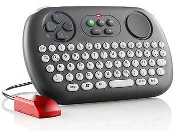 GeneralKeys Kabellose Multimedia-Infrarot-Tastatur mit Maus-Funktion