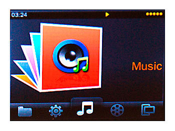 auvisio DMP-361.fm MP3- und Video-Player/Recorder mit XXL-Display 2,4"