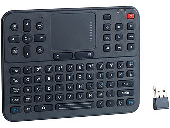 GeneralKeys Mikro-Multimedia-Funktastatur MFT-2620.TP mit Touchpad
