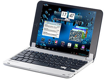 GeneralKeys Aluschutzcover inkl. Tastatur mit Bluetooth, 7,9"Android-Tablets