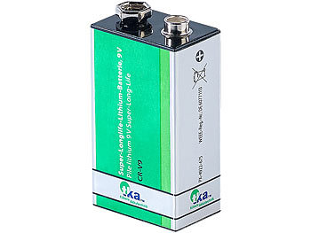 Batterie 9V: tka Super-Longlife 9-V-Block Lithium-Batterie