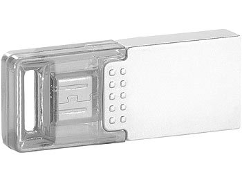 PConKey USB-2.0-OTG-Speicherstick mini für USB und Micro-USB, 16 GB