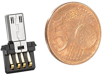 Merox 4er-Set ultrakompakter USB-OTG-Adapter