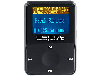 PEARL Mini-MP3-Player DMP-160.mini, microSD-Slot für Karten bis 32 GB