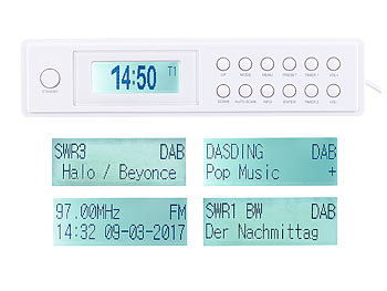 VR-Radio Unterbau-Küchenradio mit DAB+/FM-Radio, RDS, Timer und LCD-Display
