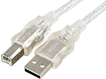 goobay USB 2.0 High-Speed Anschlusskabel 5 m silber