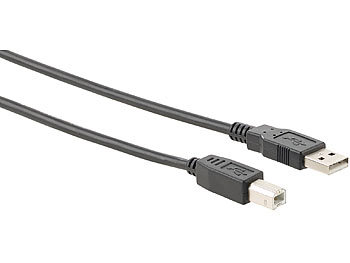 goobay USB 2.0 High-Speed Anschlusskabel 5 m schwarz