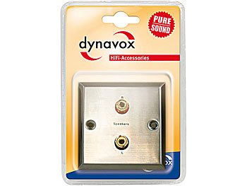 Dynavox Wand-Terminal für 1 Lautsprecher, 2 Bananen-Buchsen