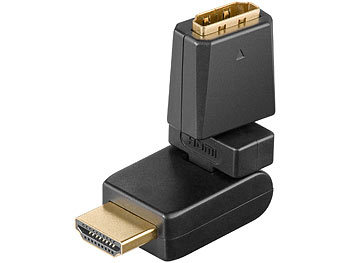 HDMI-Adapter Typ-A-Buchse auf Typ-A-Stecker, abwinkel- und drehbar