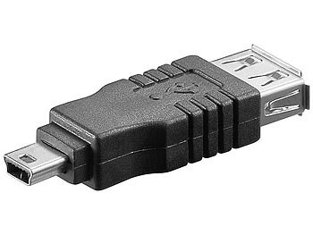 USB-Adapter Typ A USB-Buchse zu Mini-USB-Stecker