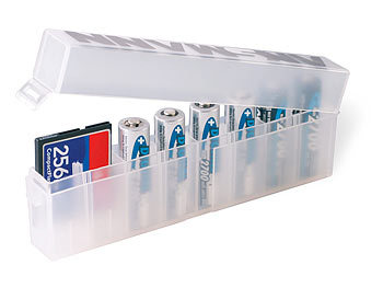 Ansmann AA/AAA Akkubox für 8 Batterien/Akkus/Speicherkarten