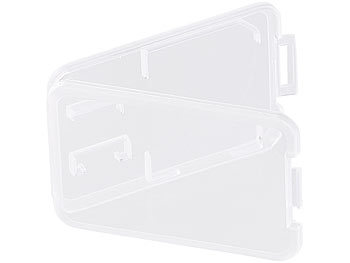 Merox Speicherkartenbox für SD-, miniSD-, microSD-, MMC-Karten, 3er-Set