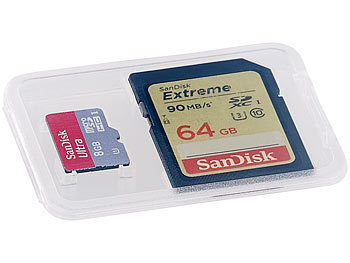 Merox Speicherkartenbox für SD-, miniSD-, microSD-, MMC-Karten, 3er-Set