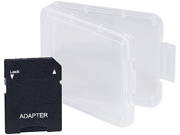 Speicherkarten-Adapter microSD auf SD inkl. Speicherkartenbox