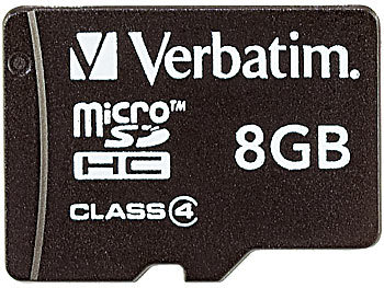 Verbatim microSD / Transflash Speicherkarte 8GB (SDHC)