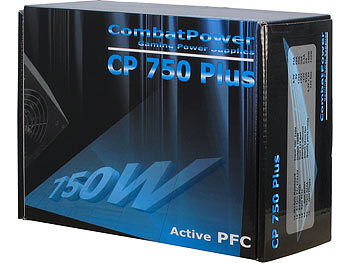 CombatPower 750 Watt ATX-Netzteil CP-750W Plus Active PFC