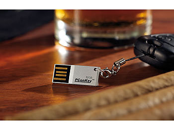 PConKey Super-Slim USB-Speicherstick "wEe Pico" mit 32 GB, wasserdicht