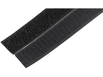 Klettband selbstklebend:  Selbstklebende Klettverschluss-Rolle (Haken- & Flauschband) 20mmx5m