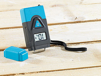 Holz- & Materialfeuchte-Messgerät mit LCD-Display, Feuchtemessgerät