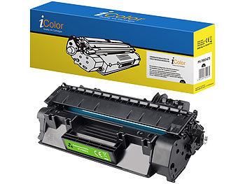 Laser Jet P2055dn, HP: iColor Kompatibler Toner für HP CE505A / No.05A, schwarz