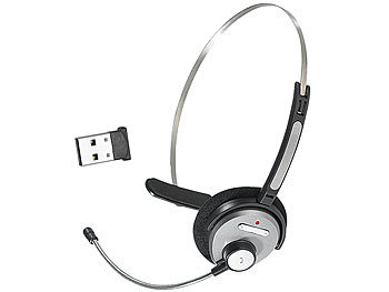 Callstel Bluetooth-Headset mit Bluetooth-Dongle, Klasse II