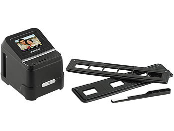 Somikon Mobiler Dia- & Negativ-Scanner mit Akku, SD-Slot & Touchscreen
