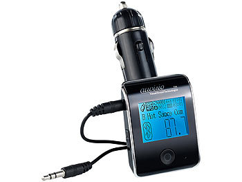 auvisio Bluetooth-Freisprecher mit FM-Transmitter FMX-550.BT v.2 KFZ