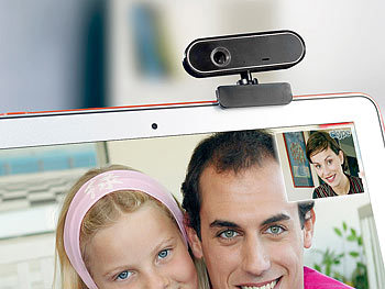 Somikon Full HD-Webcam WEC-360.HD mit Autofokus und 1080p/15fps