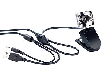 Somikon USB-VGA Webcam mit LED-Licht
