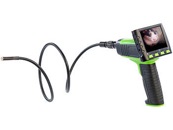Somikon Endoskop-Kamera EC-180 mit abnehmbarem Funk-Display, Aufnahme auf SD