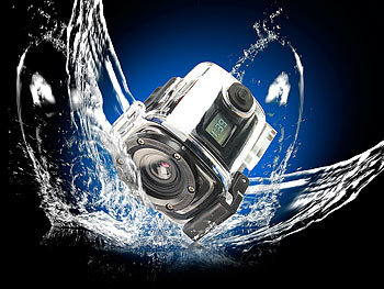 Somikon Wasserfeste HD-Mini-Action-Cam mit Tauchgehäuse (refurbished)