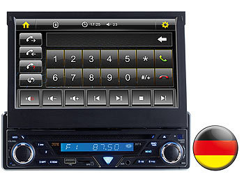 Creasono 7" Touchscreen DVD-Autoradio mit Navigation  Deutschland