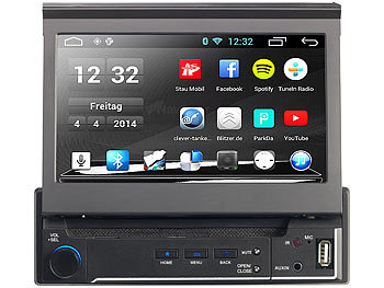 NavGear 1-DIN Android-Autoradio mit 7"-Navi DSR-N 210 Europa