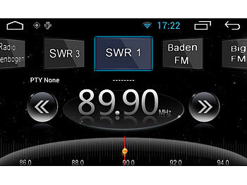 NavGear 1-DIN Android-Autoradio mit 7"-Navi DSR-N 210 Westeuropa