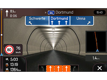 NavGear 2-DIN-Autoradio für Volkswagen, Karten für Deutschland (ref.)