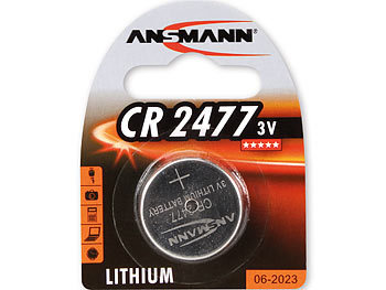 Ansmann Lithium-Knopfzelle CR-2477, 3 V