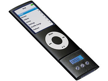 auvisio Mini-FM-Transmitter z.B.für iPod nano 4/5, iPhone 3G/3Gs/4/4s