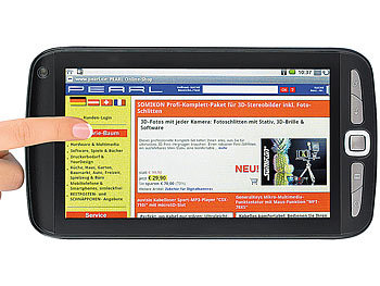 TOUCHLET Tablet-PC X2G mit Android2.2, GPS & Navi-Software Deutschland