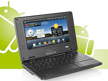 Meteorit Android-Netbook "NB-7" mit 17,8-cm-Display, 2 GB & WLAN (refurbished)