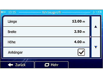 NavGear 6"-Navigationssystem RSX-60-DVB-T LKW-Edition Europa
