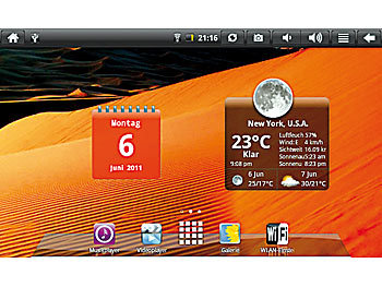 TOUCHLET 1-GHz-Tablet-PC X3 Android 2.3, 7"-Touchscreen resistiv, HDMI