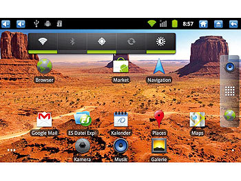TOUCHLET 7"-Android-Tablet-PC X7G mit GPS & Navi-Software Deutschland