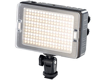 Videolicht: Somikon Foto- und Videoleuchte FVL-720.d mit 204 LEDs, 3.200 - 5.500 K