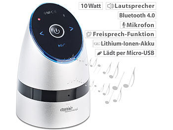 Resonanzlautsprecher: auvisio Vibrations-Resonanz-Lautsprecher VRS-426.bs mit Bluetooth, 10 Watt