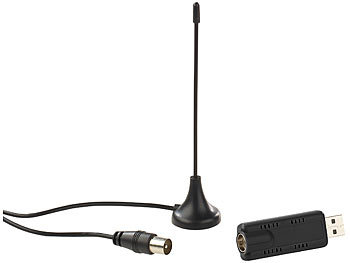 auvisio DVB-T/T2/C-USB-Stick für TV-Empfang auf Windows-PC (Versandrückläufer)