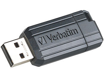 Verbatim PinStripe 32GB USB-Speicherstick (USB 2.0), schwarz